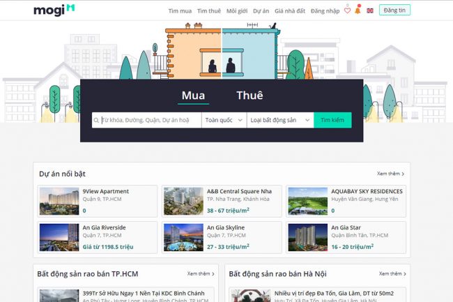 Mogi - Sàn TMĐT Bất động sản B2C